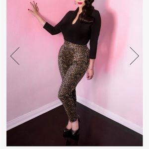 RESERVED XS leopard cigarette pants from Vixen by Micheline Pitt